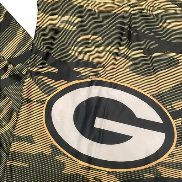 NWOT NFL Green Bay Packets Zumba Leggings Women XL Camo High Rise Gym Yoga Green - Picture 3 of 10